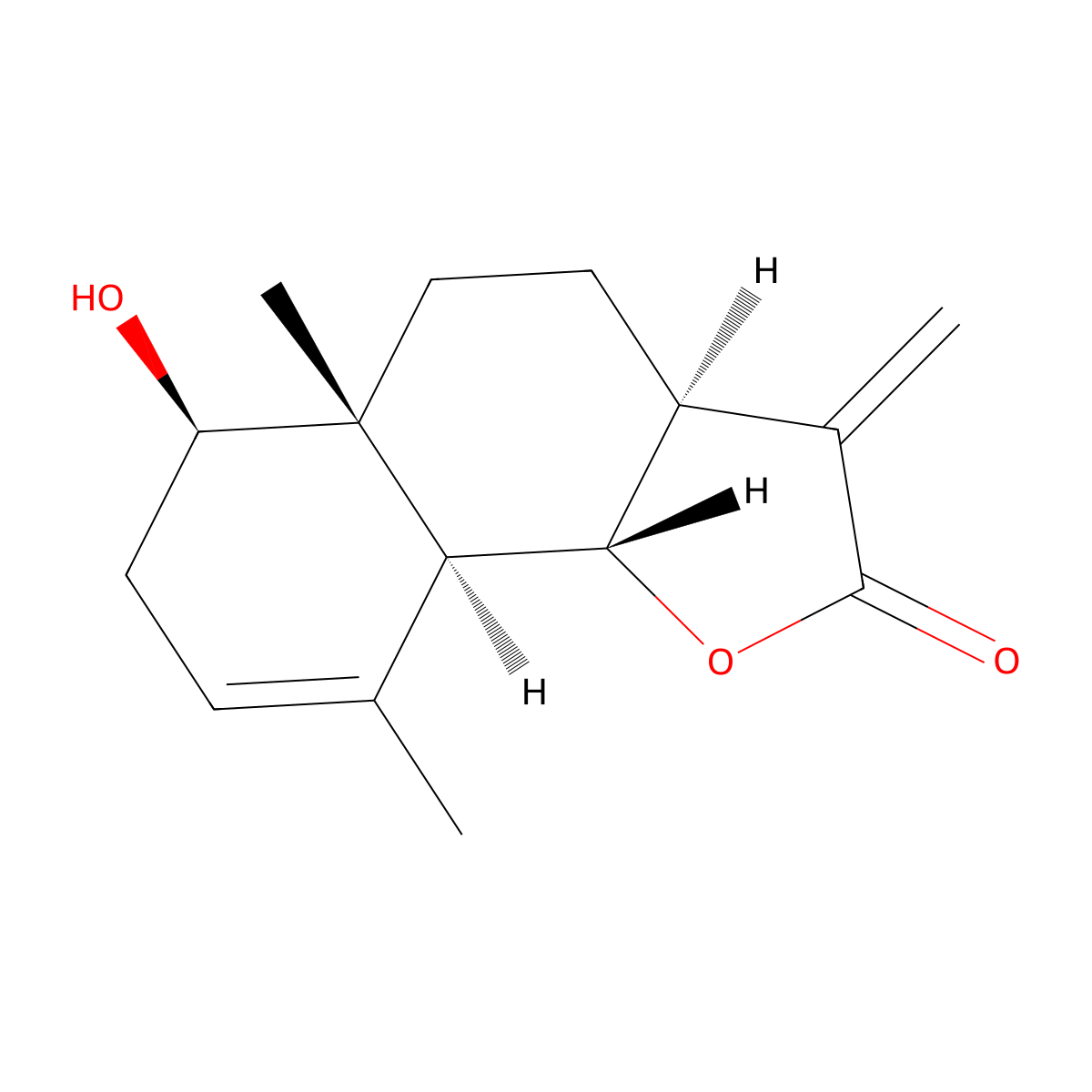 Santamarin molecular structure, CAS 4290-13-5
