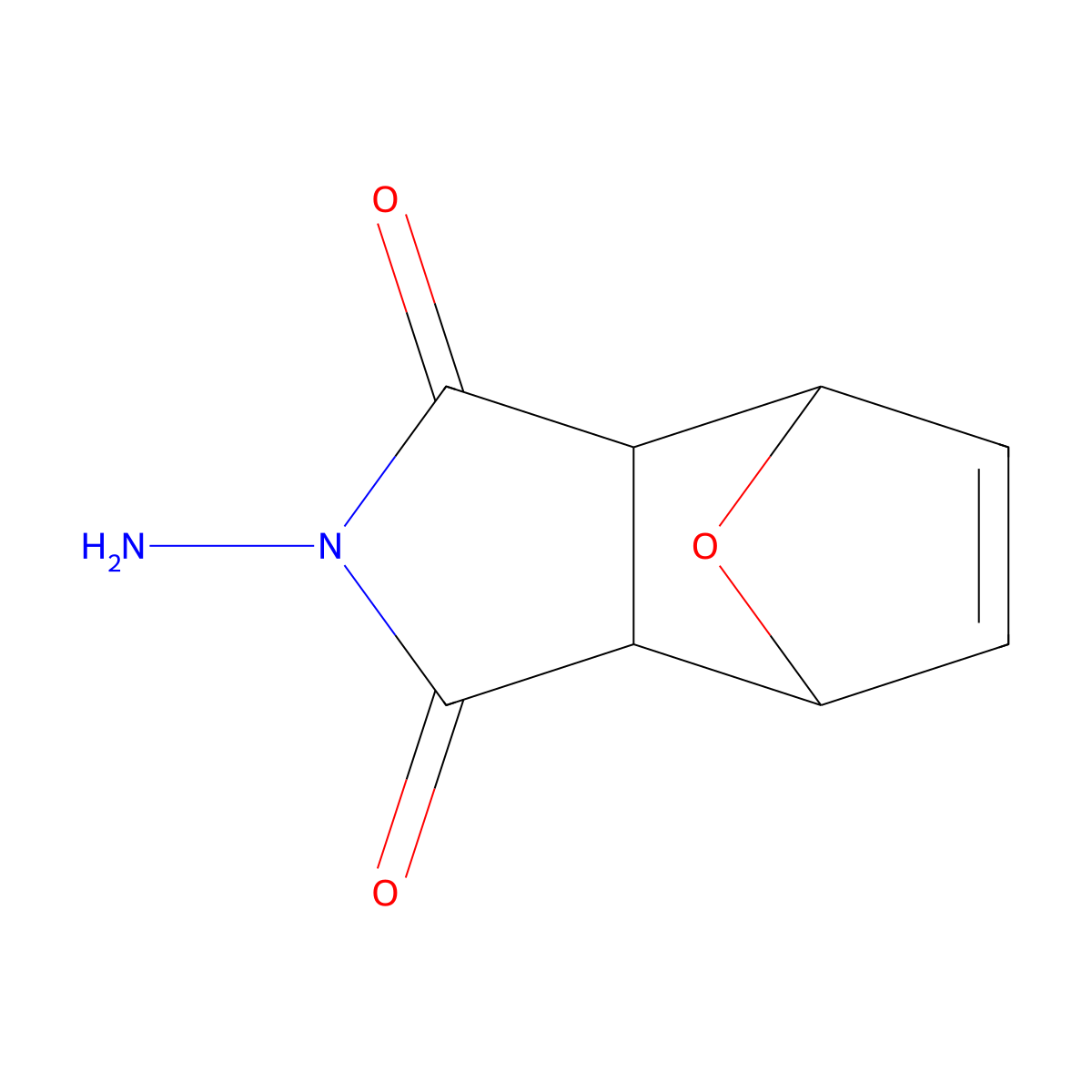2-Amino-3a,4,7,7a-tetrahydro-1h-4,7-epoxyisoindole-1,3(2h)-dione molecular structure, CAS 4290-38-4