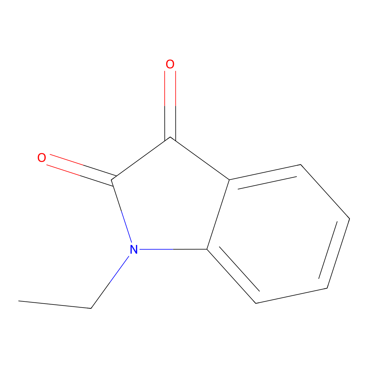 1-ethyl-1H-indole-2,3-dione molecular structure, CAS 4290-94-2