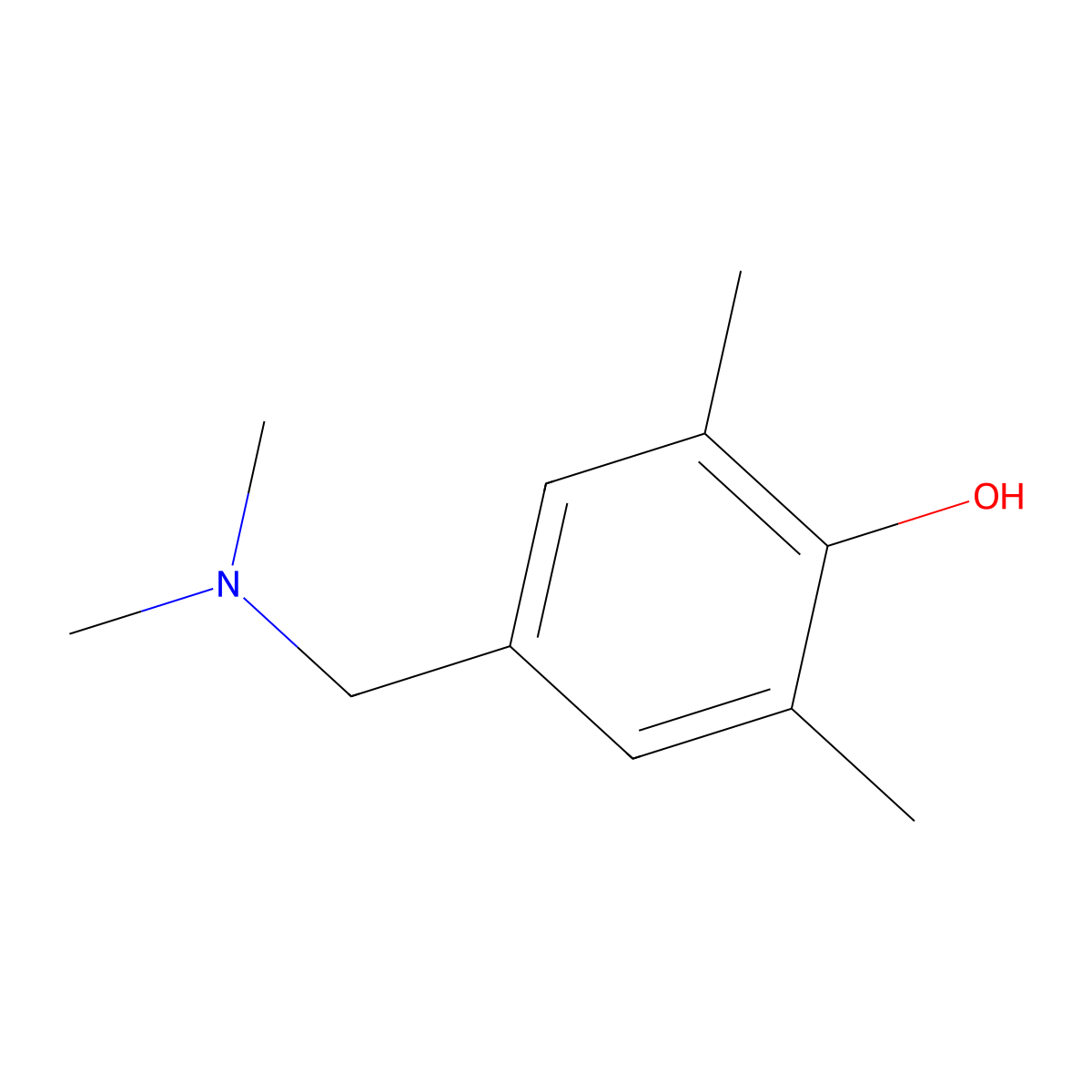 Phenol, 4-[(dimethylamino)methyl]-2,6-dimethyl- molecular structure, CAS 42900-95-8