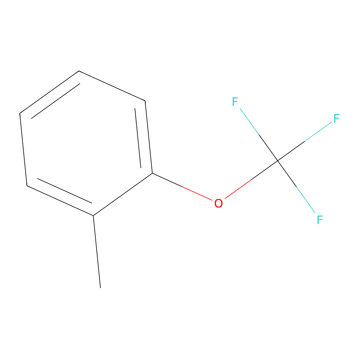 1-Methyl-2-(trifluoromethoxy)benzene molecular structure, CAS 42908-77-0