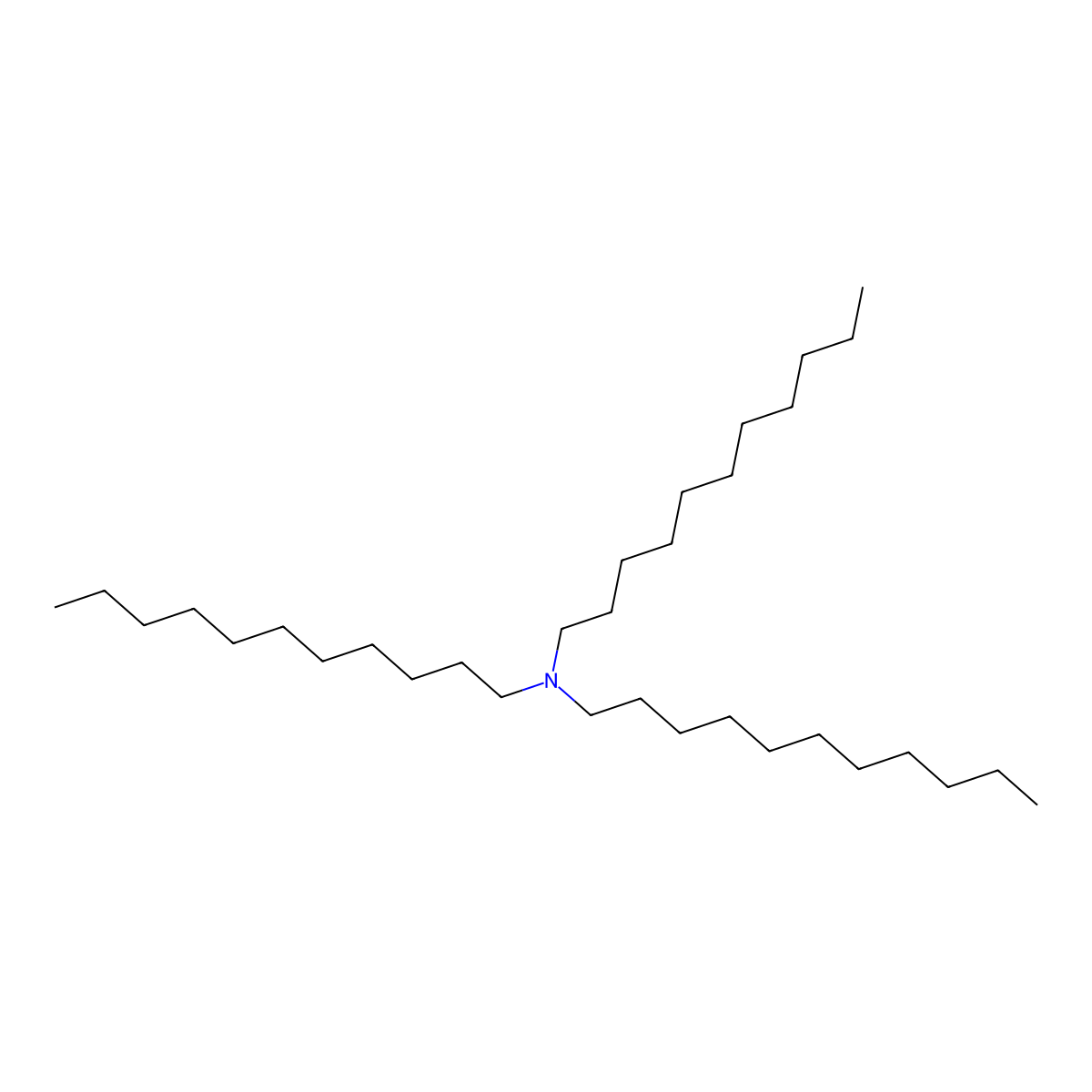 Triundecylamine molecular structure, CAS 42910-16-7