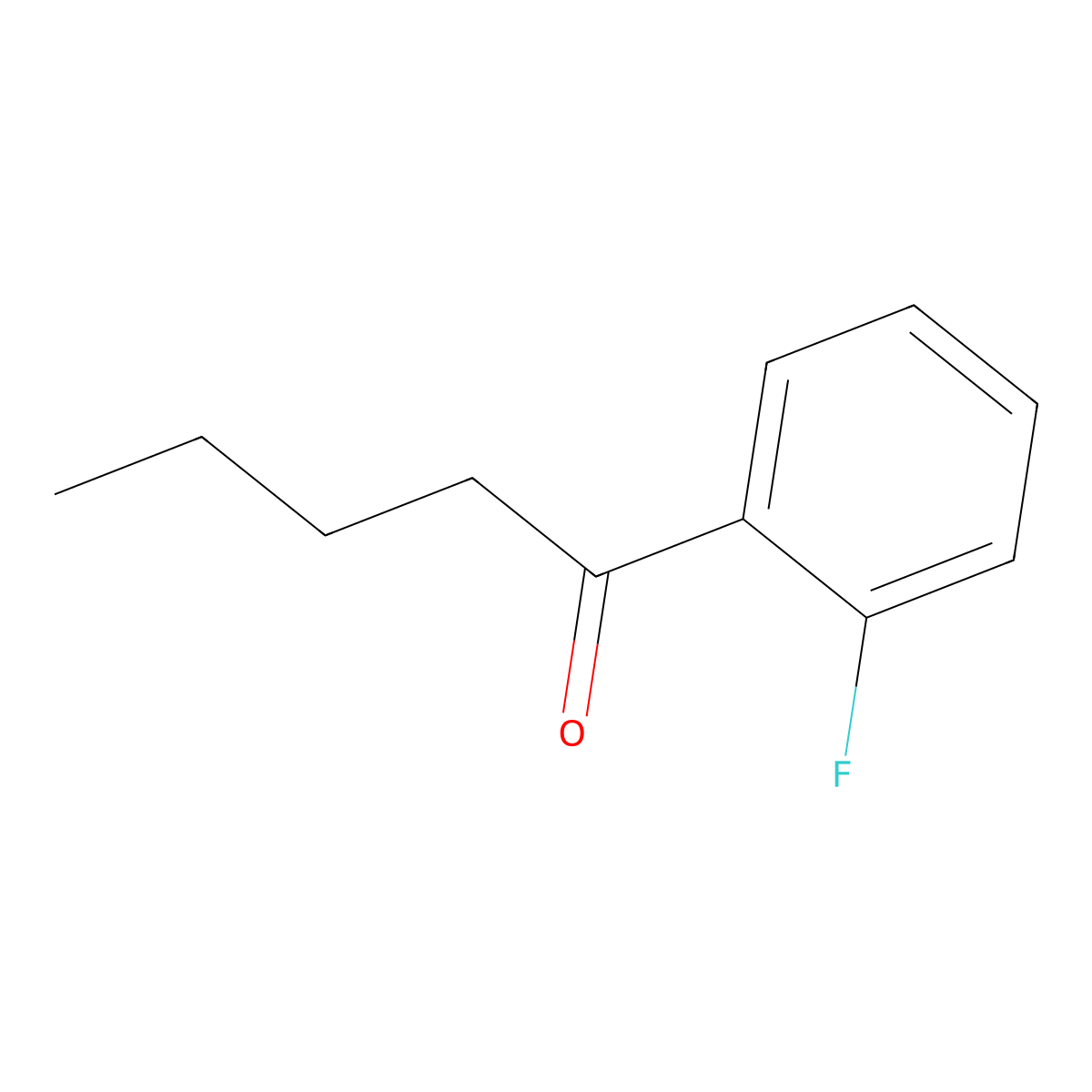 1-(2-Fluorophenyl)pentan-1-one molecular structure, CAS 42916-67-6