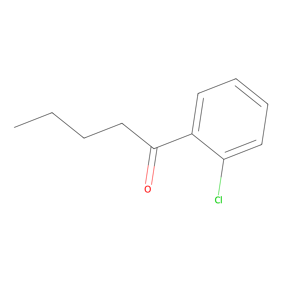 1-(2-Chlorophenyl)pentan-1-one molecular structure, CAS 42916-70-1
