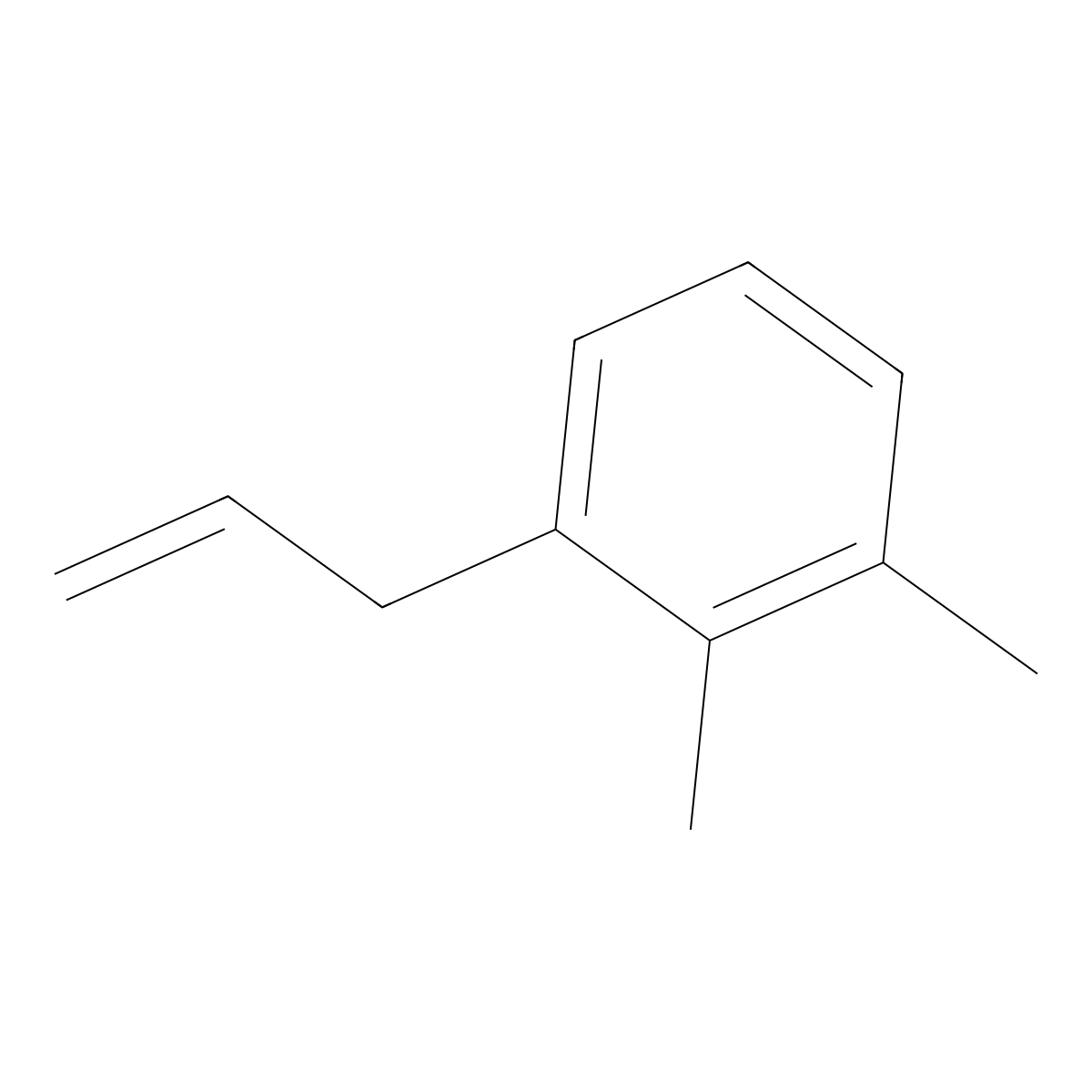 1,2-Dimethyl-3-(prop-2-en-1-yl)benzene molecular structure, CAS 42918-22-9