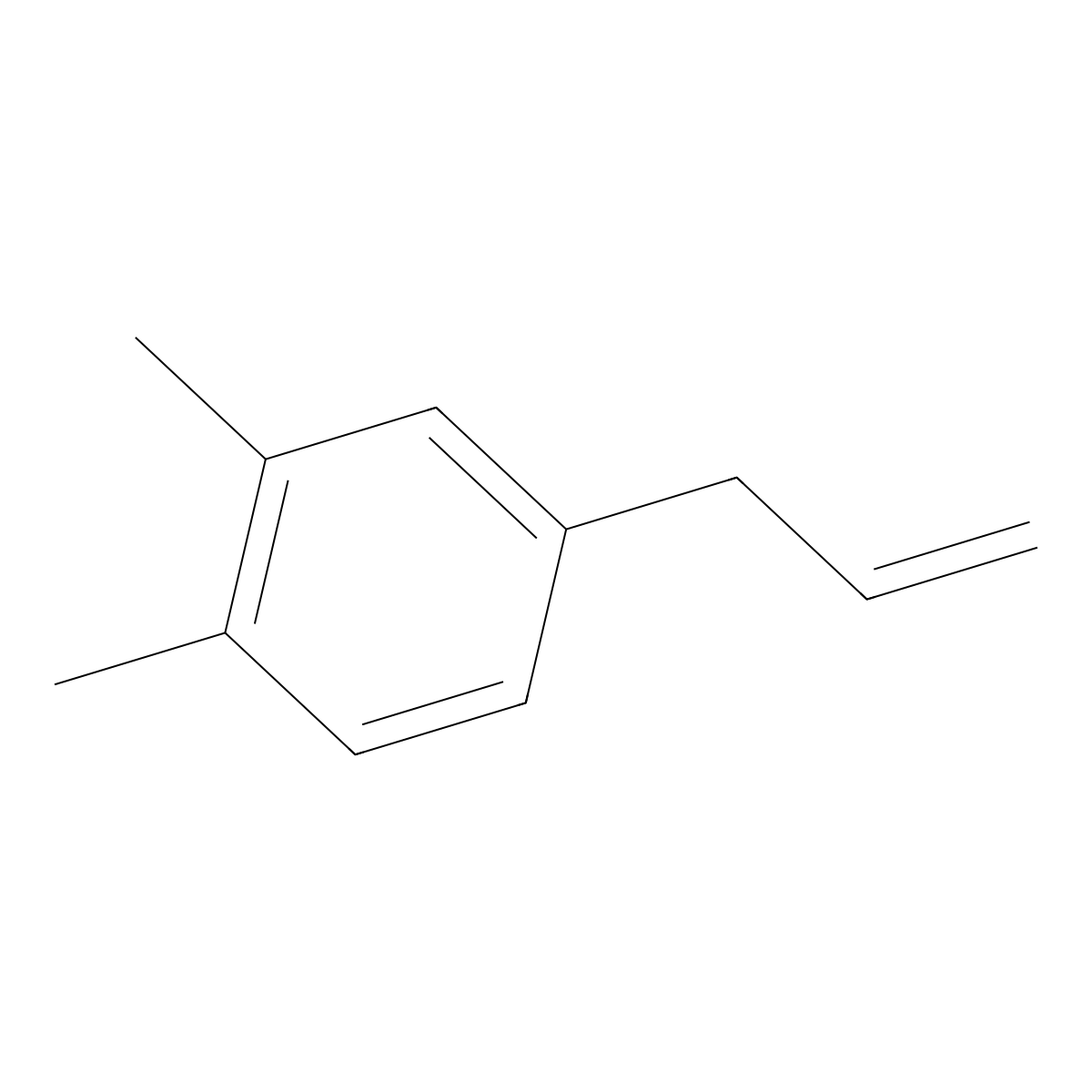 1,2-Dimethyl-4-(prop-2-en-1-yl)benzene molecular structure, CAS 42918-23-0