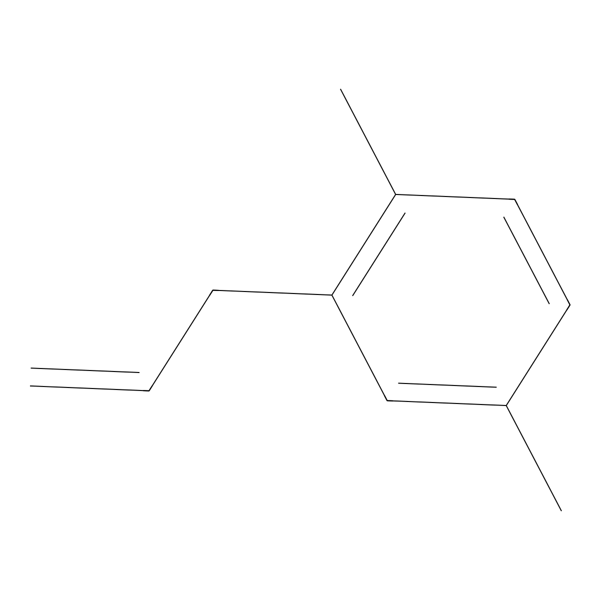 3-(2,5-Dimethylphenyl)-1-propene molecular structure, CAS 42918-26-3