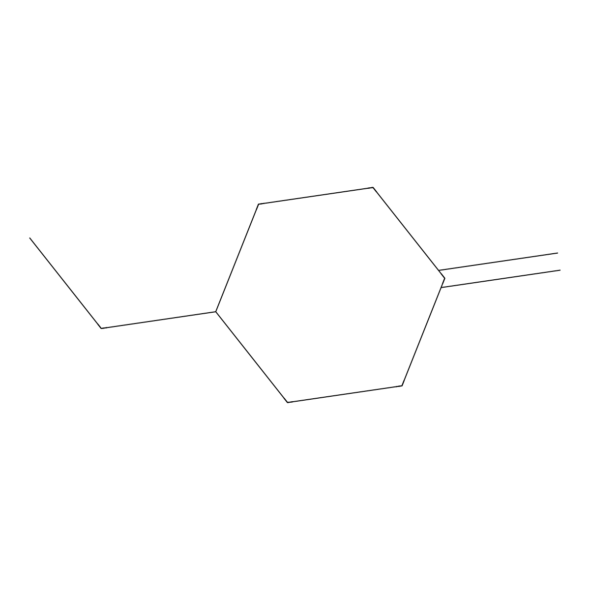 1-Ethyl-4-methylidenecyclohexane molecular structure, CAS 42919-31-3