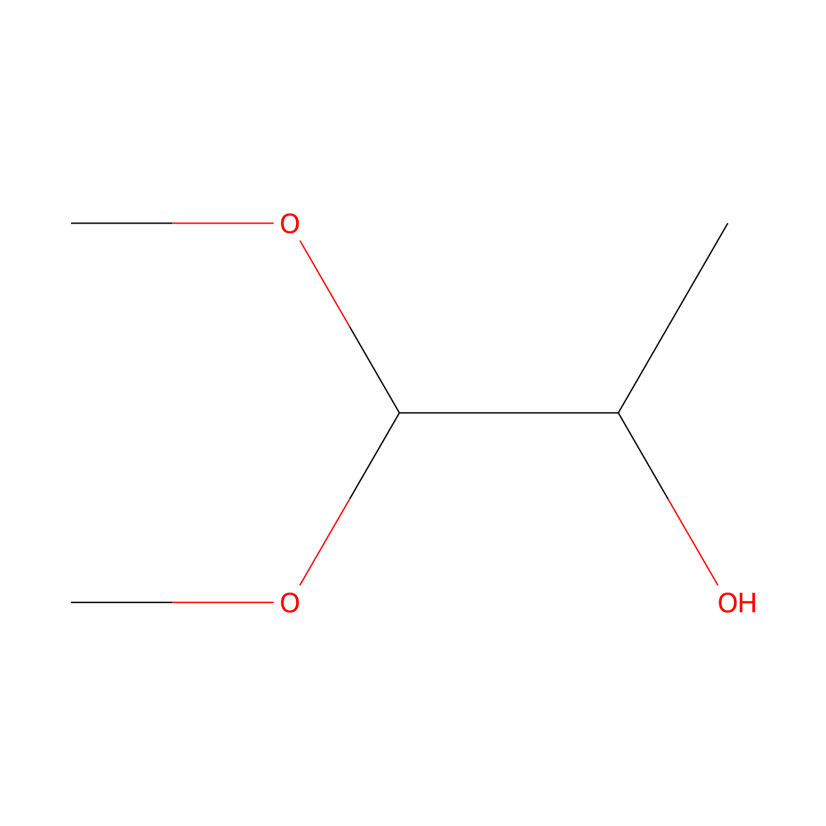 1,1-Dimethoxypropan-2-ol molecular structure, CAS 42919-42-6