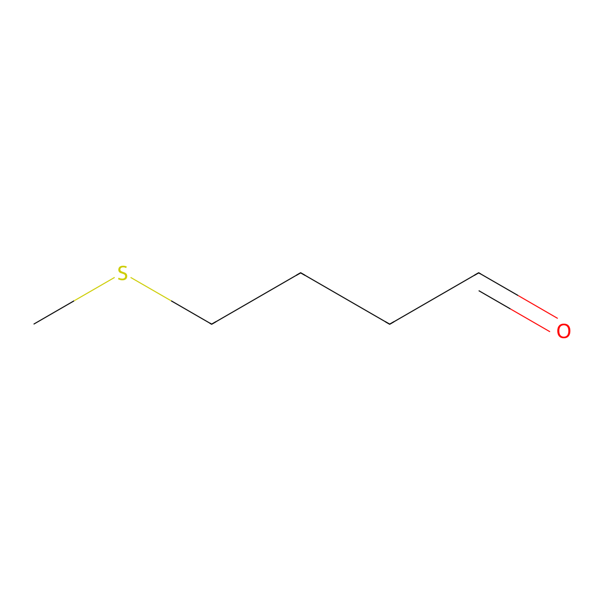 4-(Methylthio)butanal molecular structure, CAS 42919-64-2
