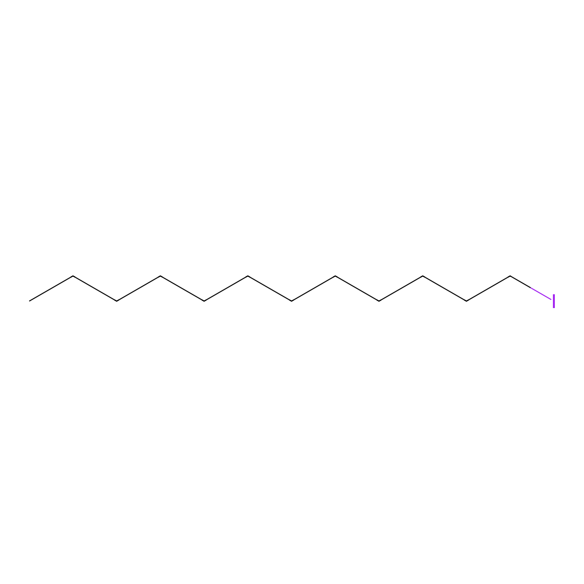 1-Iodododecane molecular structure, CAS 4292-19-7