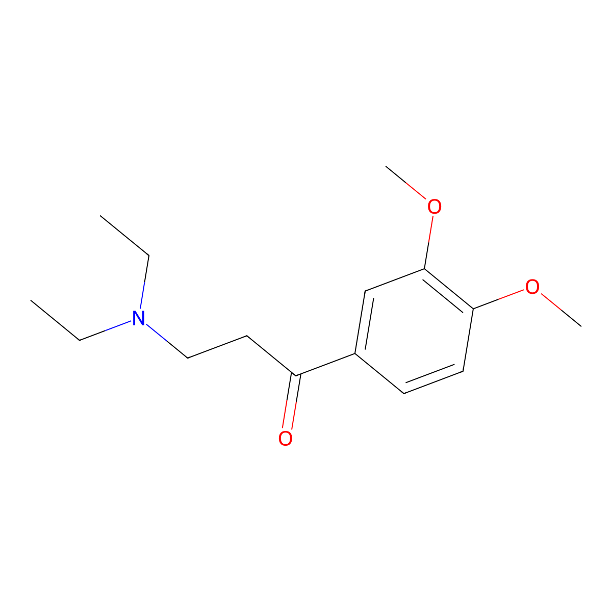 3-(Diethylamino)-1-(3,4-dimethoxyphenyl)propan-1-one molecular structure, CAS 42924-04-9