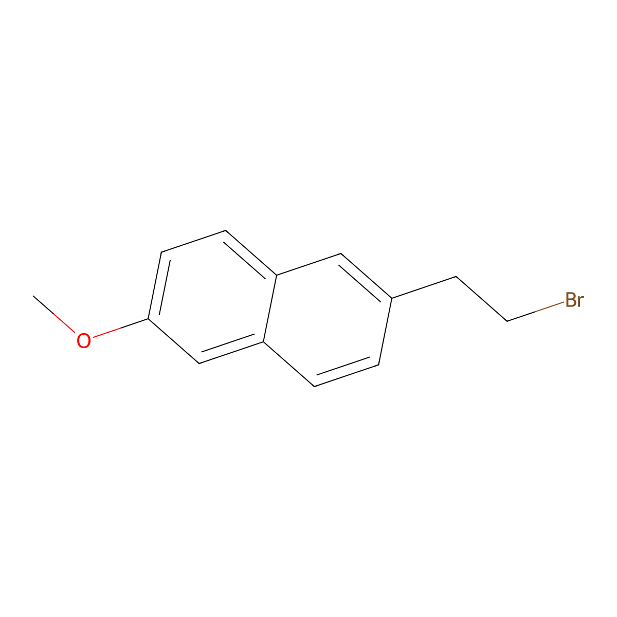 2-(2-Bromoethyl)-6-methoxynaphthalene molecular structure, CAS 42924-51-6