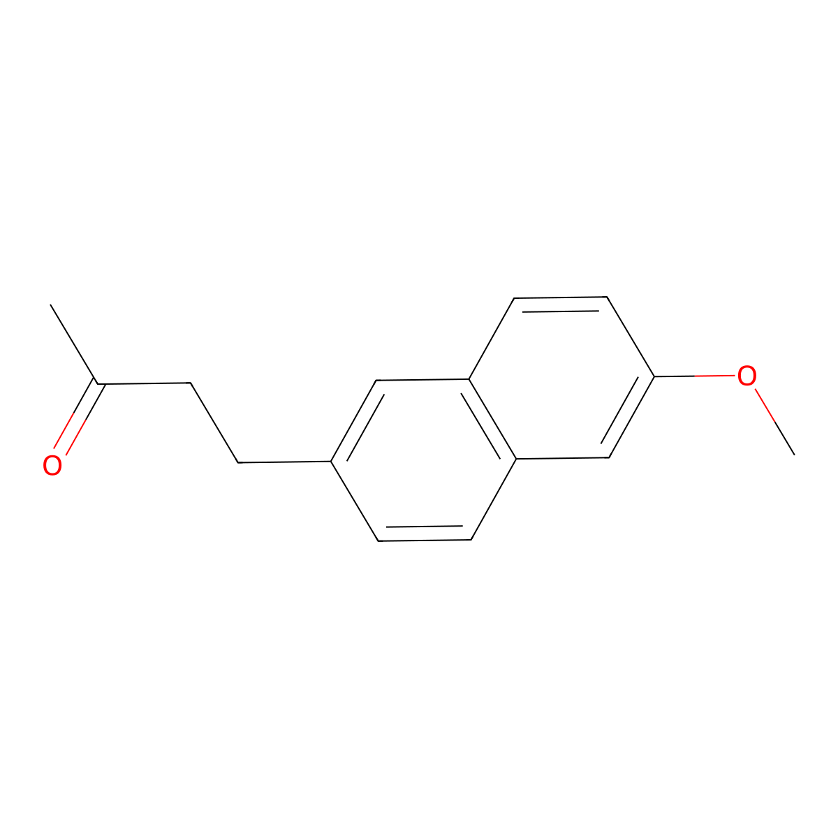 Nabumetone molecular structure, CAS 42924-53-8
