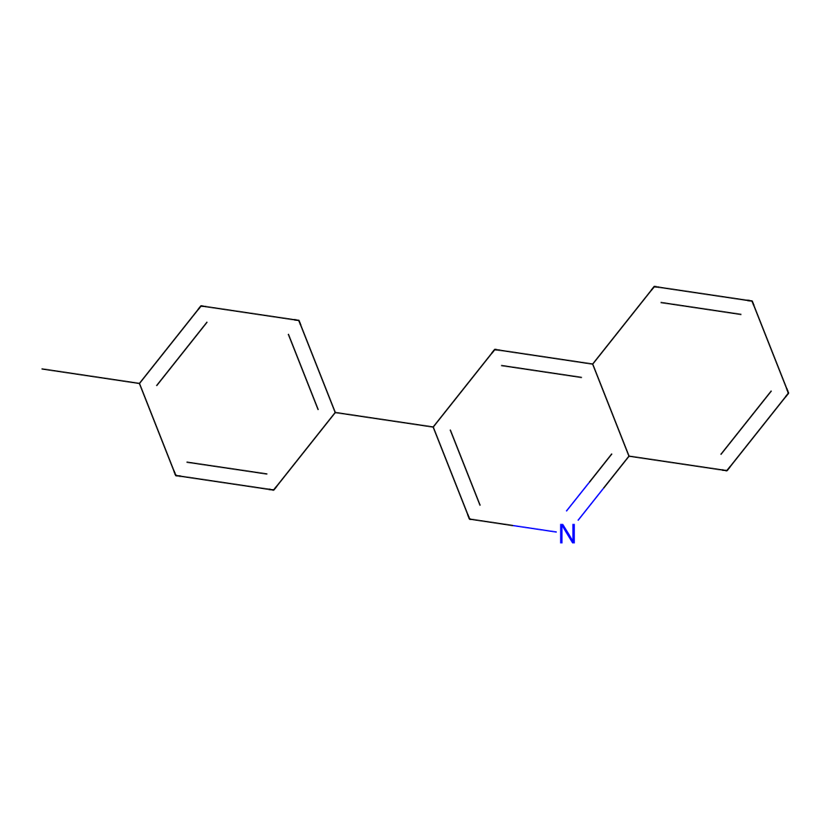 3-(4-Methylphenyl)quinoline molecular structure, CAS 42925-09-7