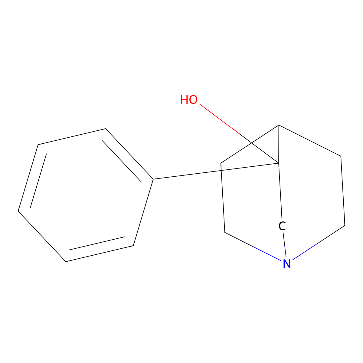 3-Phenylquinuclidin-3-ol molecular structure, CAS 42925-15-5