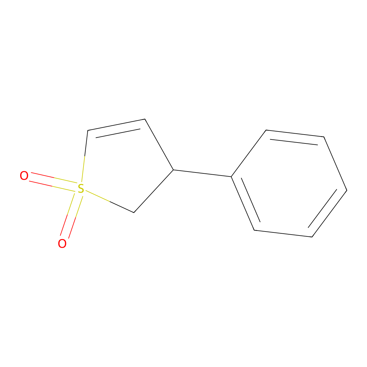 3-Phenyl-2,3-dihydrothiophene 1,1-dioxide molecular structure, CAS 42925-28-0