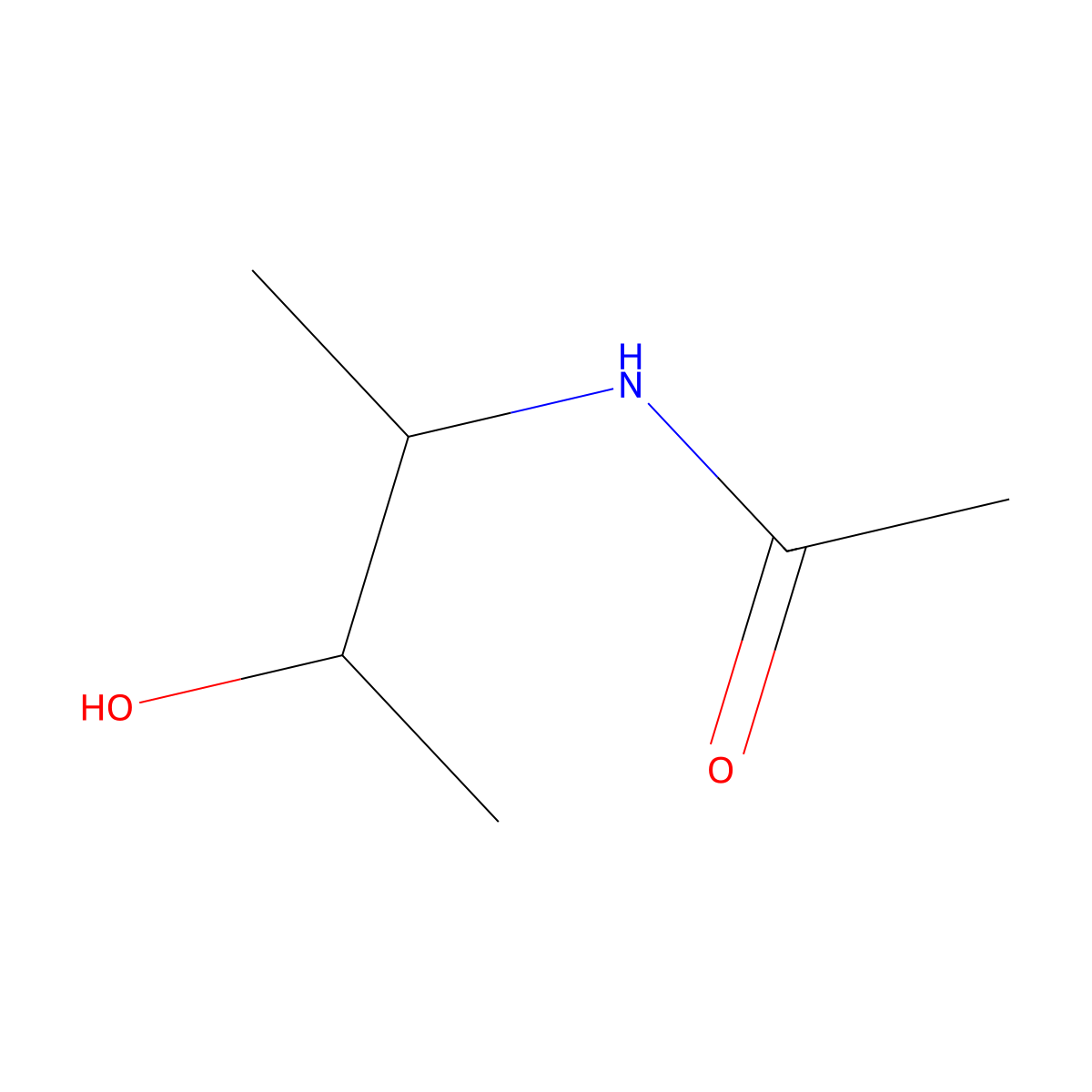 N-(3-Hydroxybutan-2-yl)acetamide molecular structure, CAS 4293-60-1