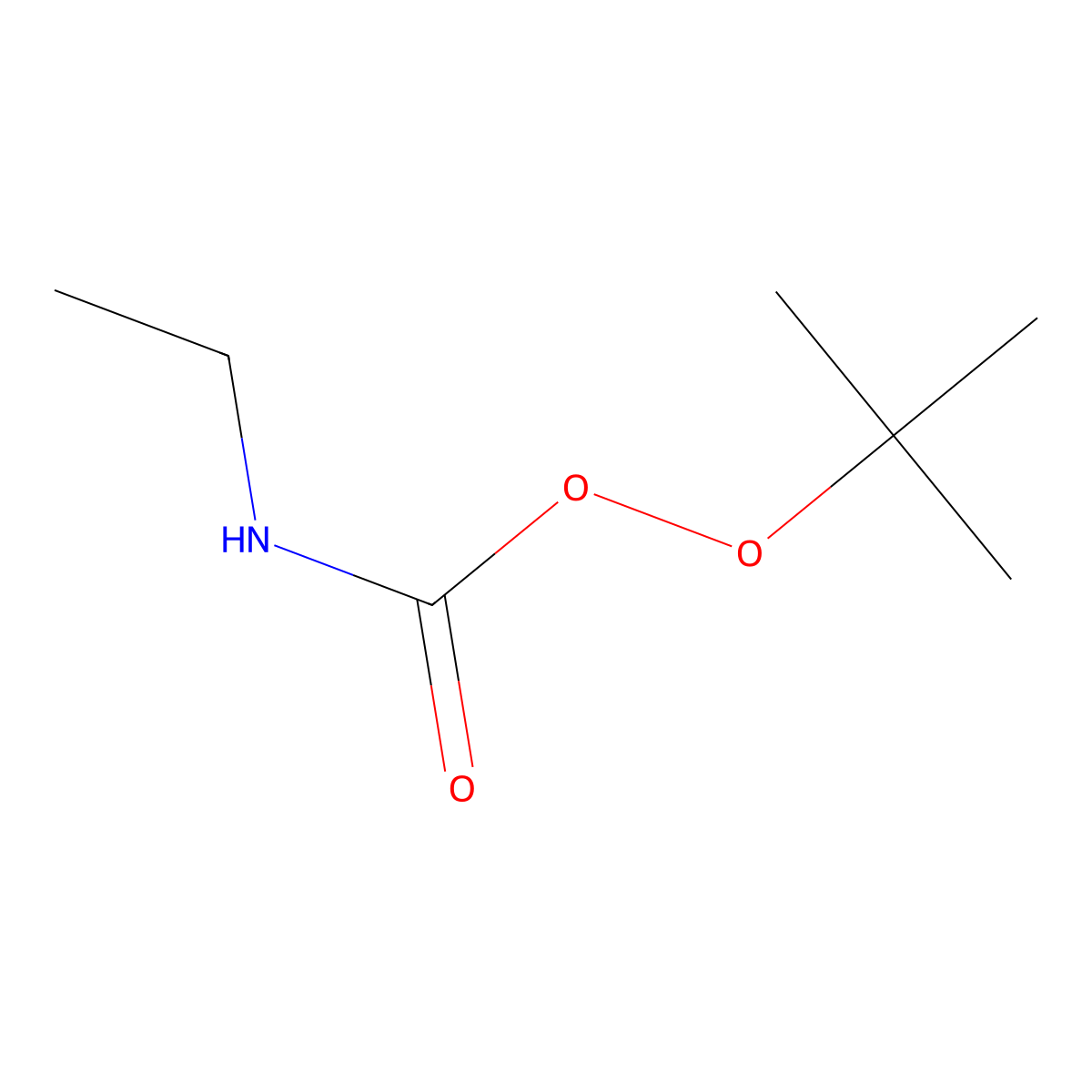 tert-butyl N-ethylcarbamoperoxoate molecular structure, CAS 42930-05-2