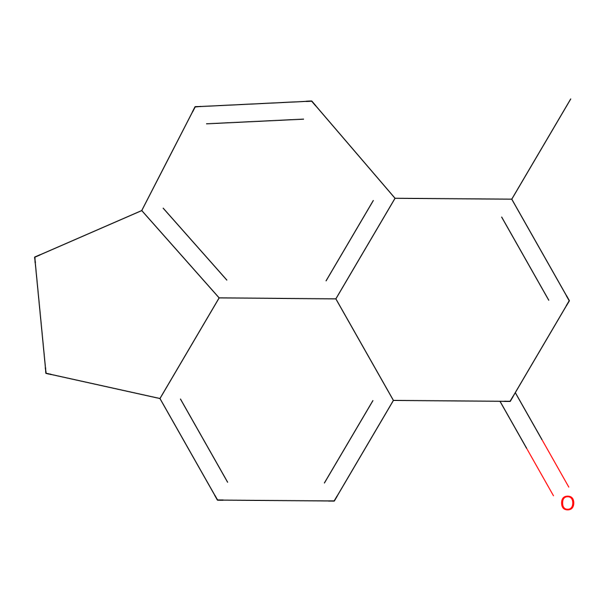 1,2-Dihydro-7-methyl-5H-cyclopenta[cd]phenalen-5-one molecular structure, CAS 42937-13-3