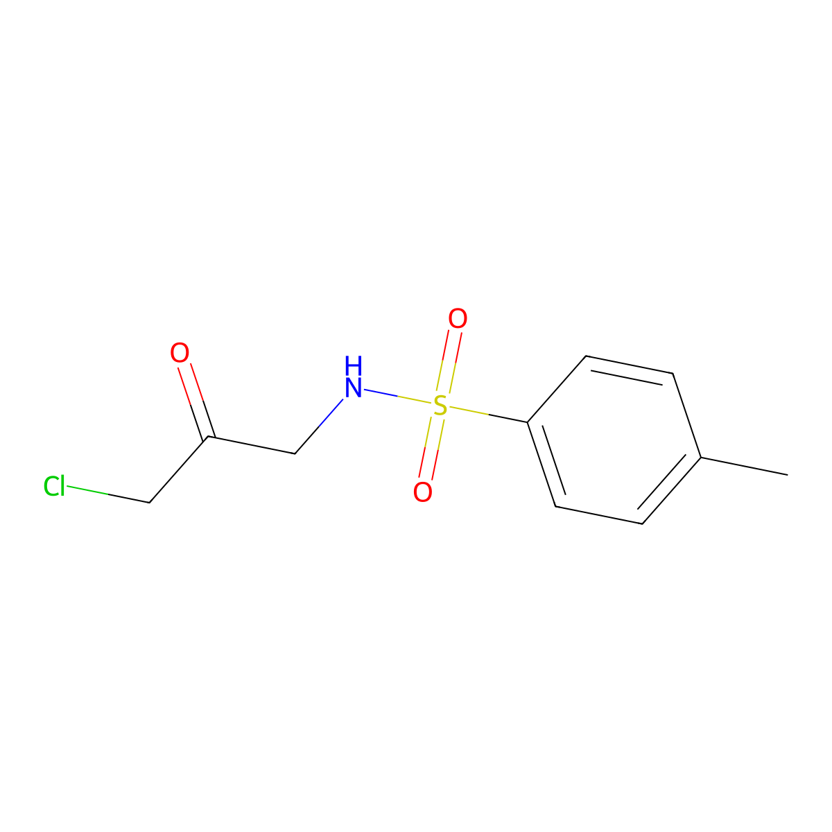 N-(3-chloro-2-oxopropyl)-4-methylbenzenesulfonamide molecular structure, CAS 4294-36-4