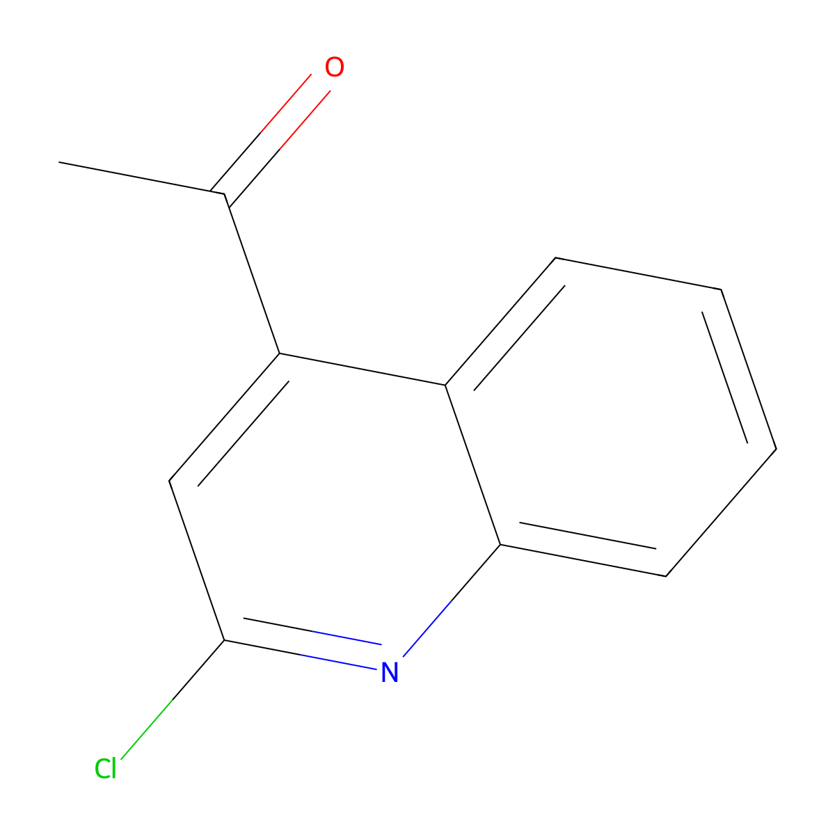 1-(2-Chloro-quinolin-4-yl)-ethanone molecular structure, CAS 4295-02-7