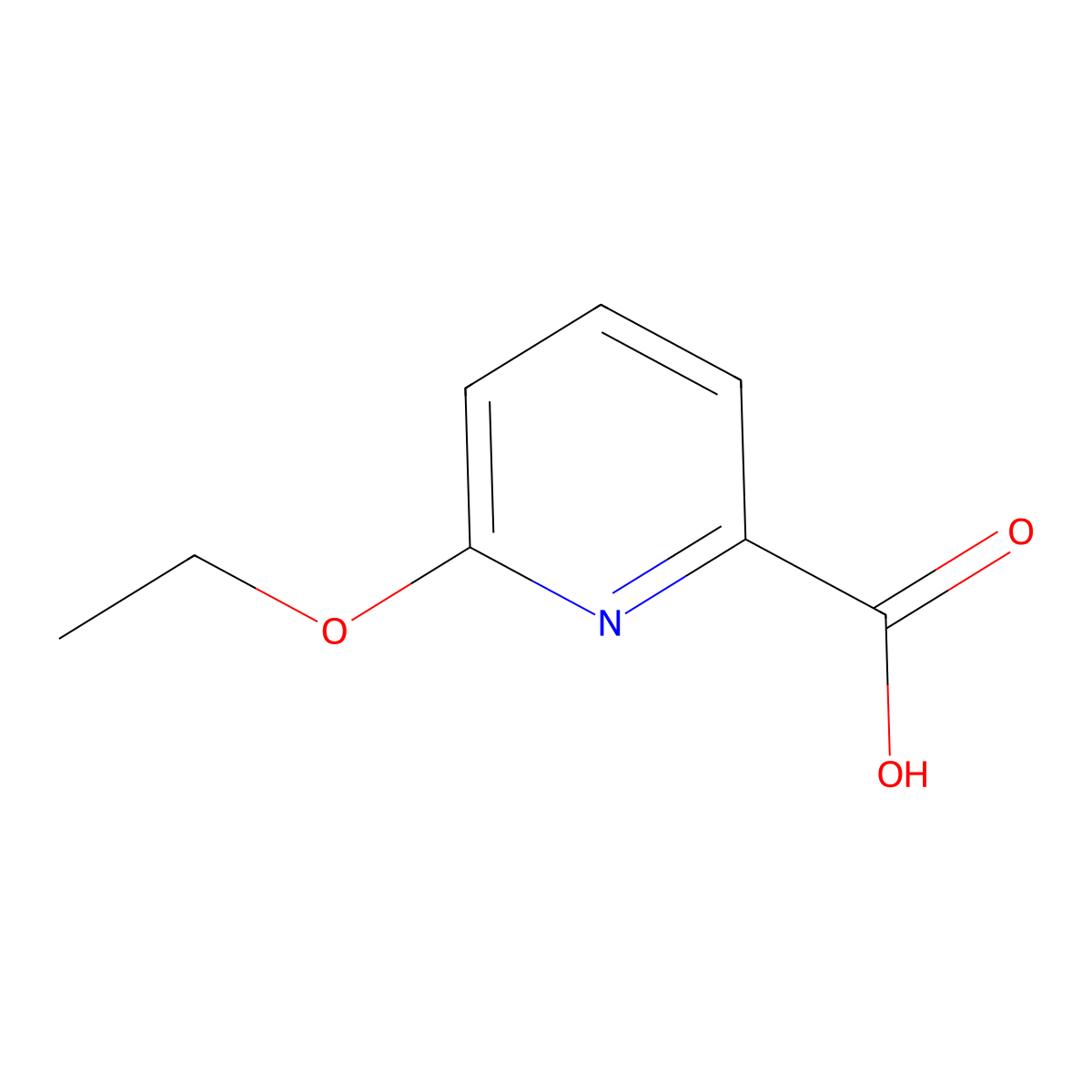 6-Ethoxypyridine-2-carboxylic acid molecular structure, CAS 42955-22-6
