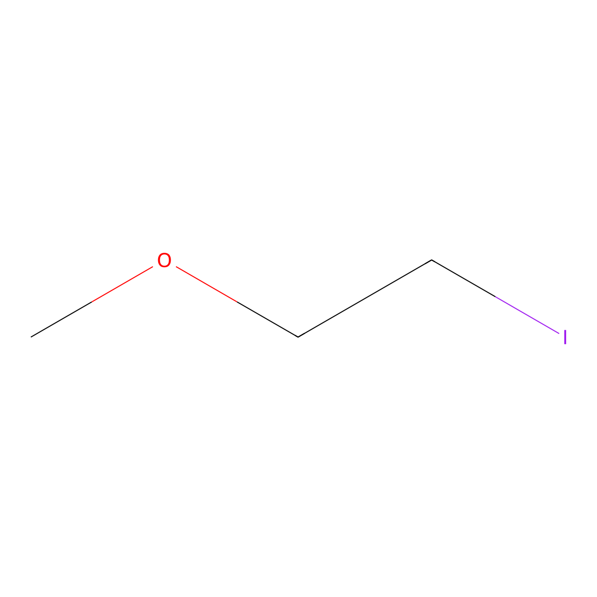 1-Iodo-2-methoxyethane molecular structure, CAS 4296-15-5