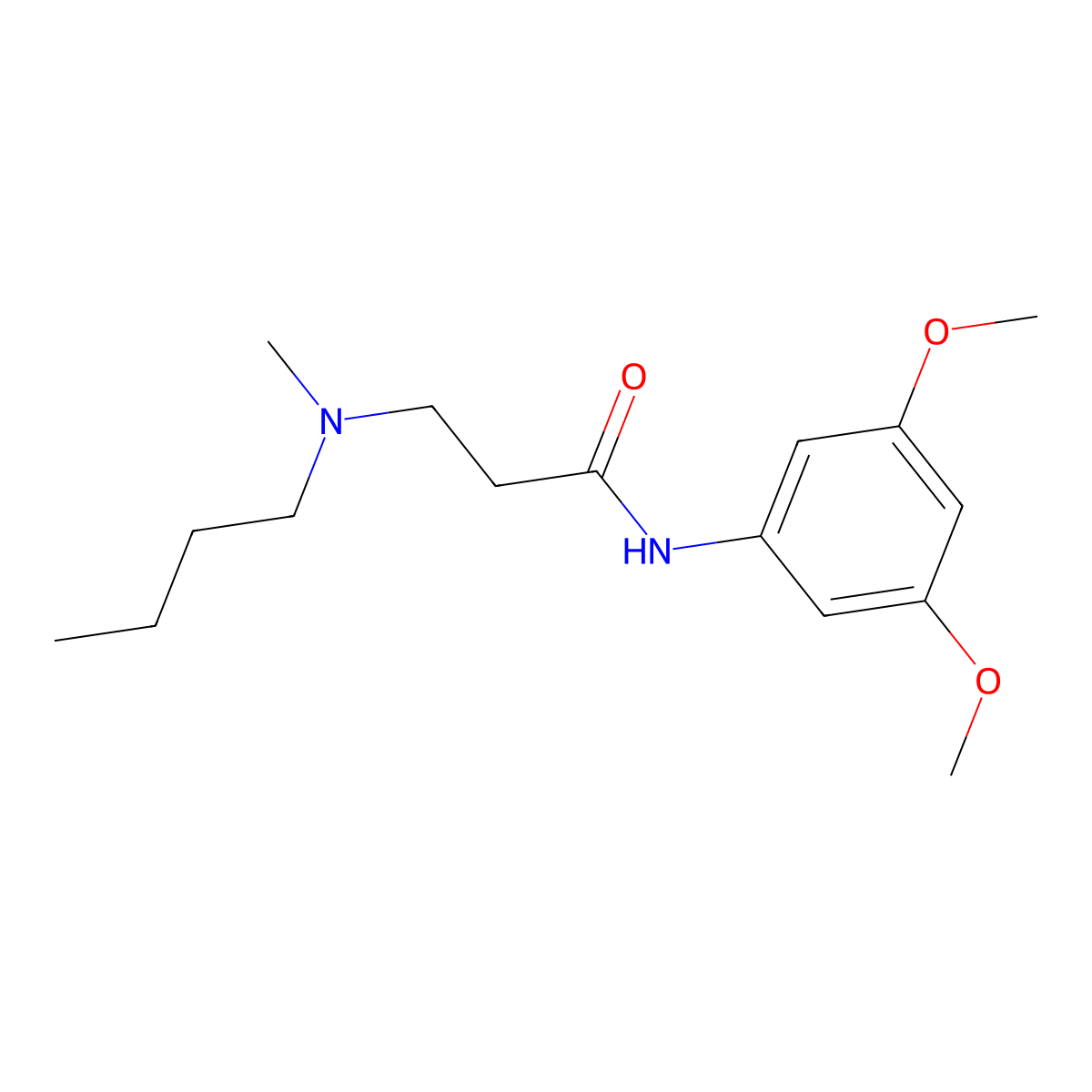 3-[butyl(methyl)amino]-N-(3,5-dimethoxyphenyl)propanamide molecular structure, CAS 429621-10-3