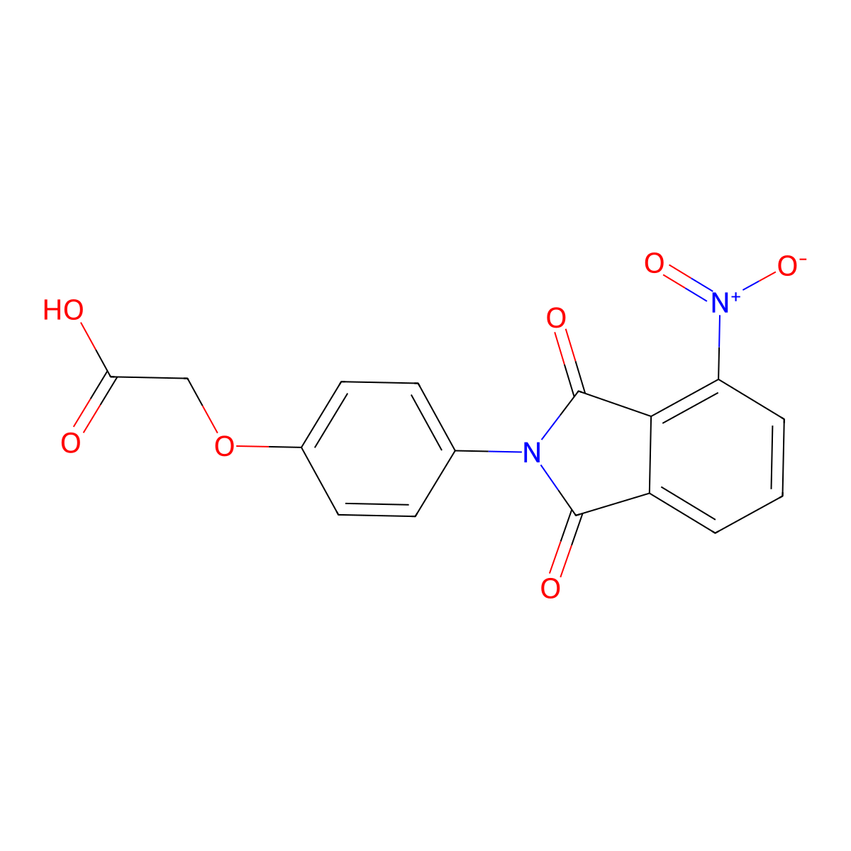 [4-(4-nitro-1,3-dioxo-1,3-dihydro-2H-isoindol-2-yl)phenoxy]acetic acid molecular structure, CAS 429621-64-7