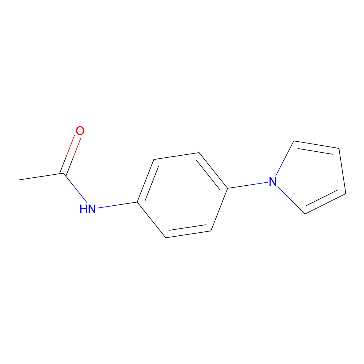 N-[4-(1H-pyrrol-1-yl)phenyl]acetamide molecular structure, CAS 429622-09-3
