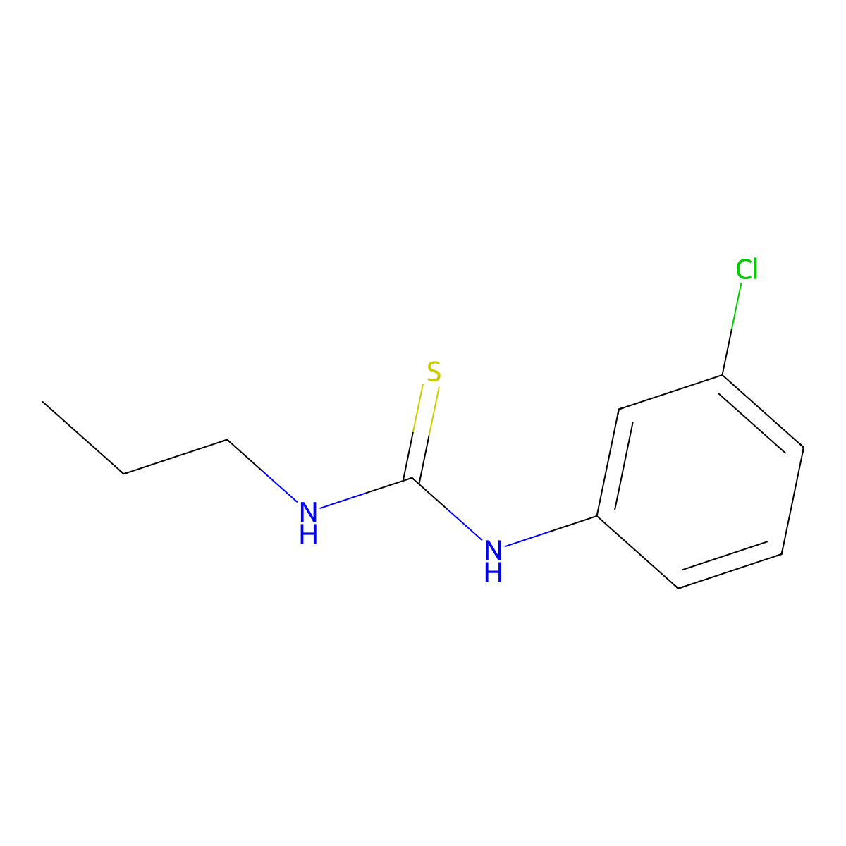 1-(3-Chlorophenyl)-3-propylthiourea molecular structure, CAS 429622-52-6