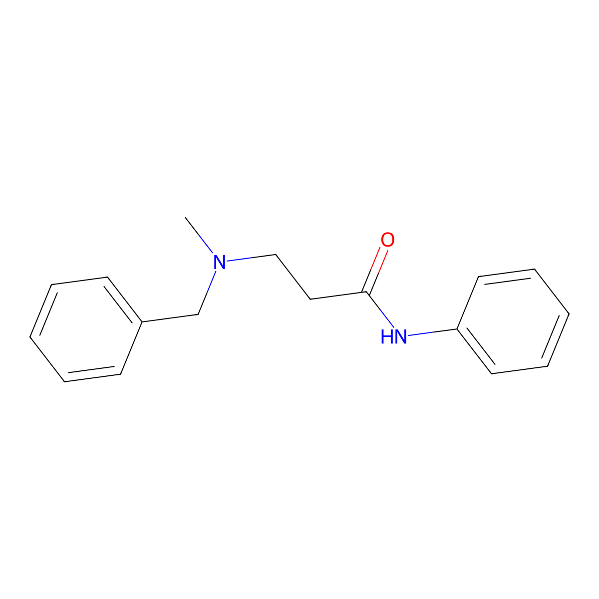 3-[benzyl(methyl)amino]-N-phenylpropanamide molecular structure, CAS 429622-99-1