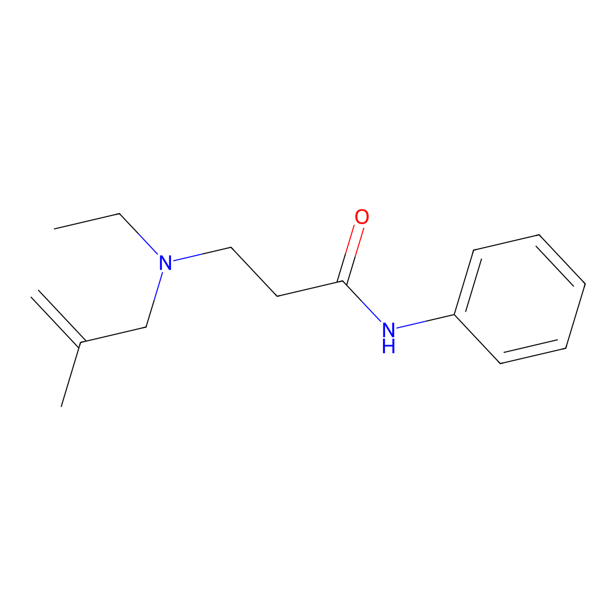 3-[ethyl(2-methylprop-2-enyl)amino]-N-phenylpropanamide molecular structure, CAS 429623-14-3