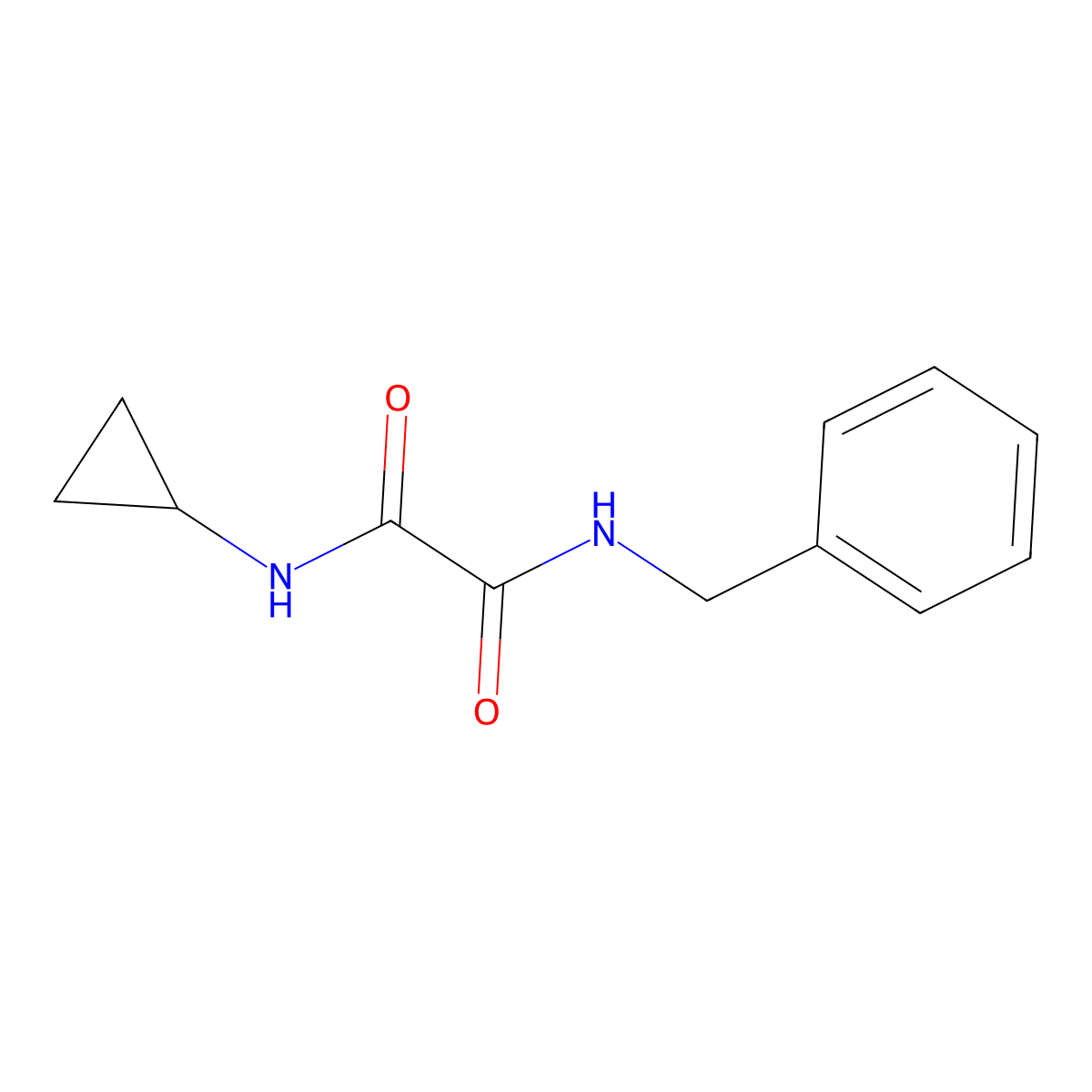 N-benzyl-N'-cyclopropylethanediamide molecular structure, CAS 429623-79-0