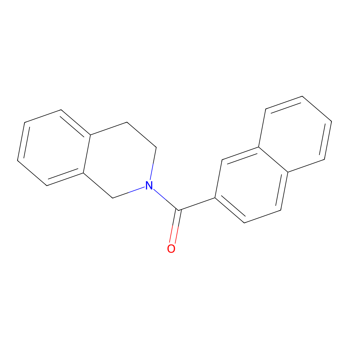 2-(2-Naphthoyl)-1,2,3,4-tetrahydroisoquinoline molecular structure, CAS 429625-52-5