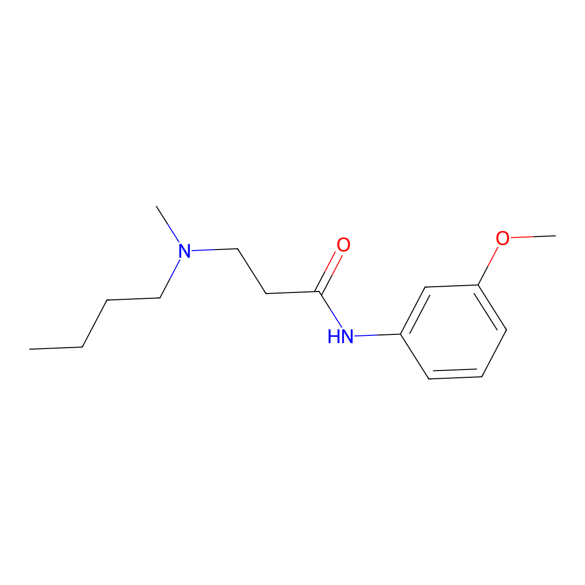 3-[butyl(methyl)amino]-N-(3-methoxyphenyl)propanamide molecular structure, CAS 429625-59-2
