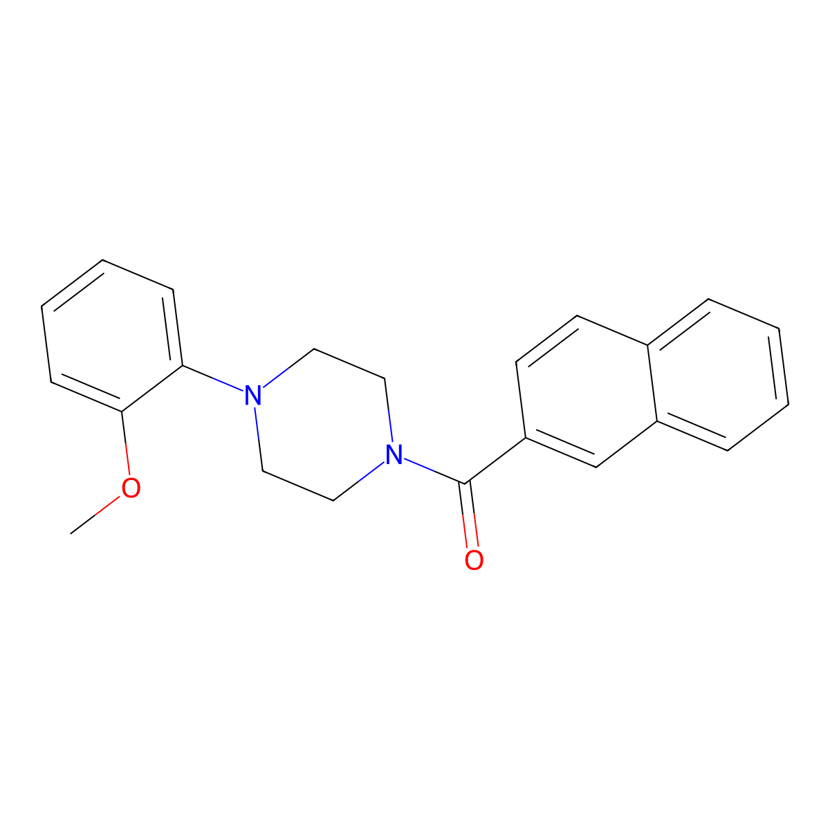 [4-(2-Methoxyphenyl)piperazin-1-yl](naphthalen-2-yl)methanone molecular structure, CAS 429625-78-5