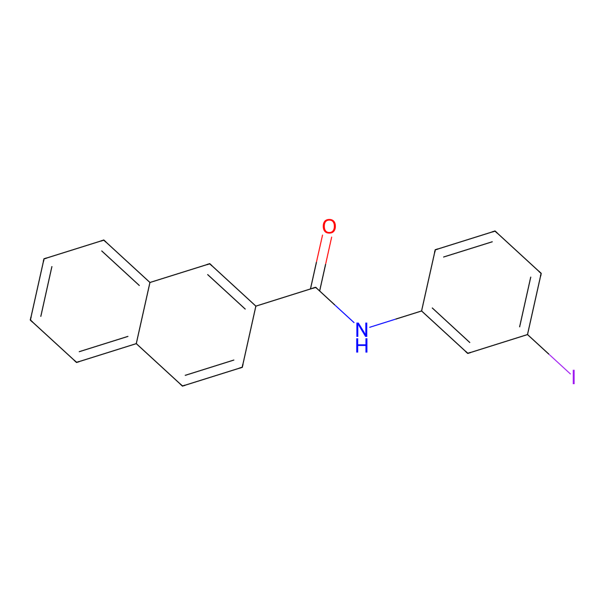 N-(3-iodophenyl)naphthalene-2-carboxamide molecular structure, CAS 429626-18-6