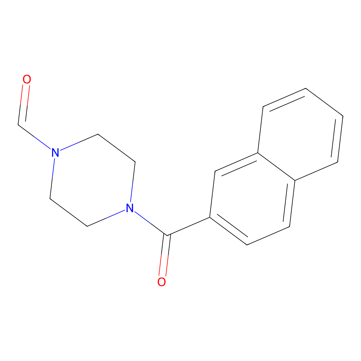 4-(Naphthalen-2-ylcarbonyl)piperazine-1-carbaldehyde molecular structure, CAS 429626-25-5