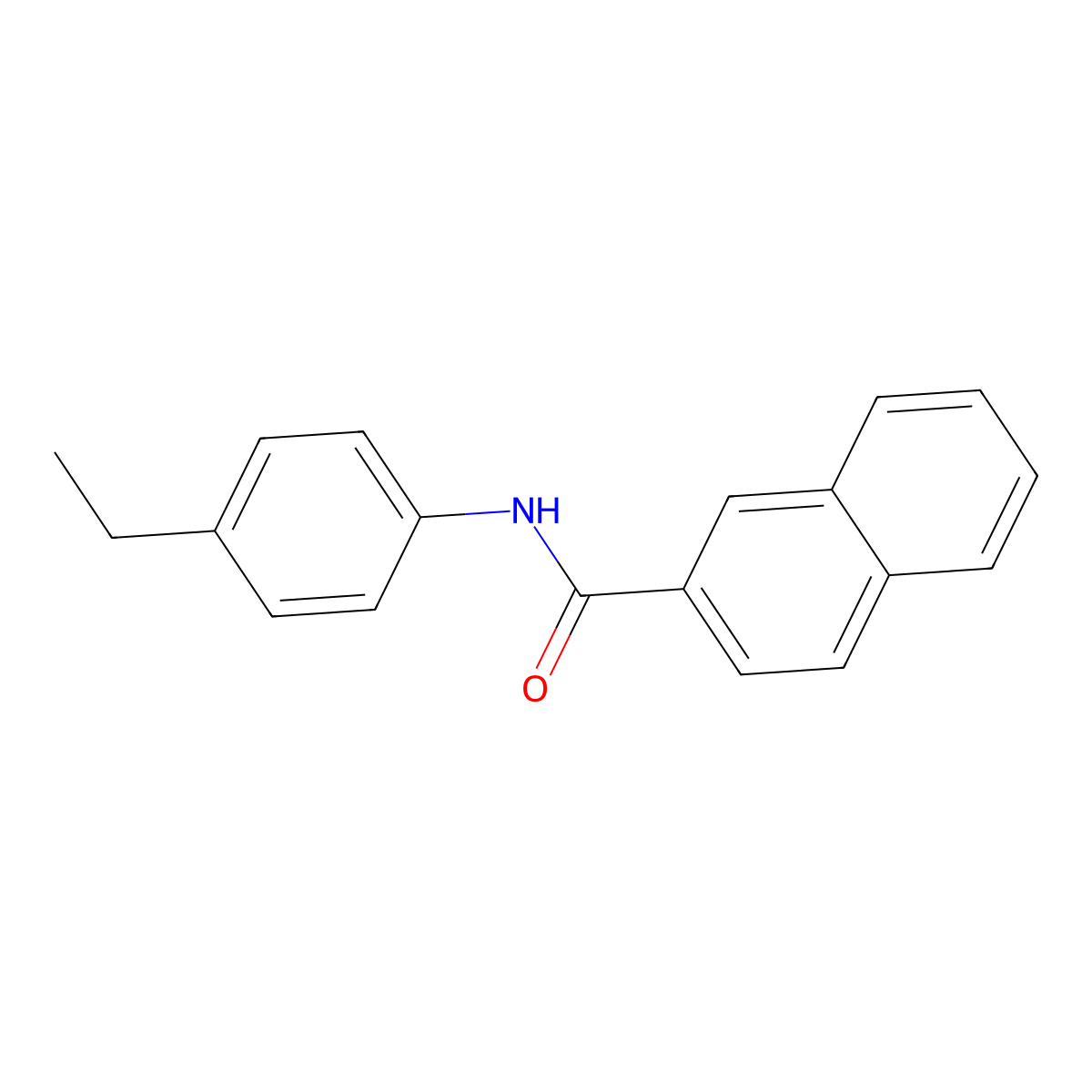 N-(4-ethylphenyl)-2-naphthamide molecular structure, CAS 429627-89-4