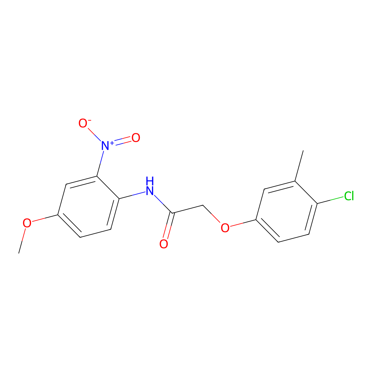 2-(4-chloro-3-methylphenoxy)-N-(4-methoxy-2-nitrophenyl)acetamide molecular structure, CAS 429628-11-5