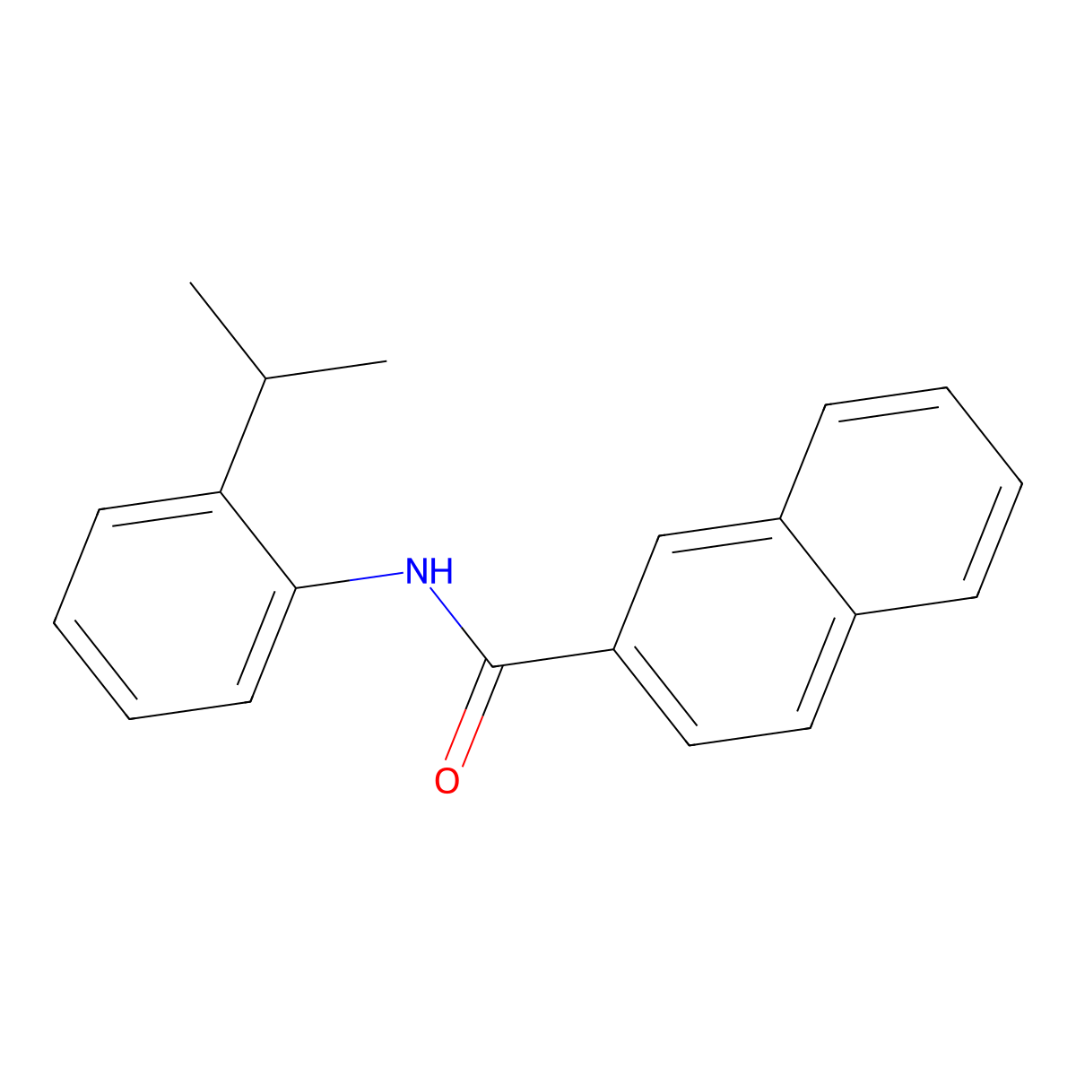 N-(2-isopropylphenyl)-2-naphthamide molecular structure, CAS 429628-37-5