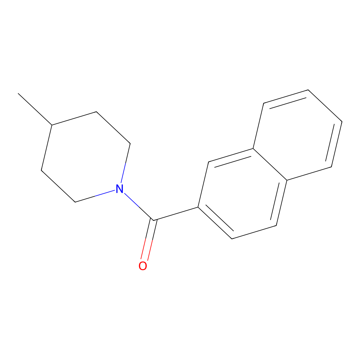 (4-Methylpiperidin-1-yl)-naphthalen-2-ylmethanone molecular structure, CAS 429628-56-8