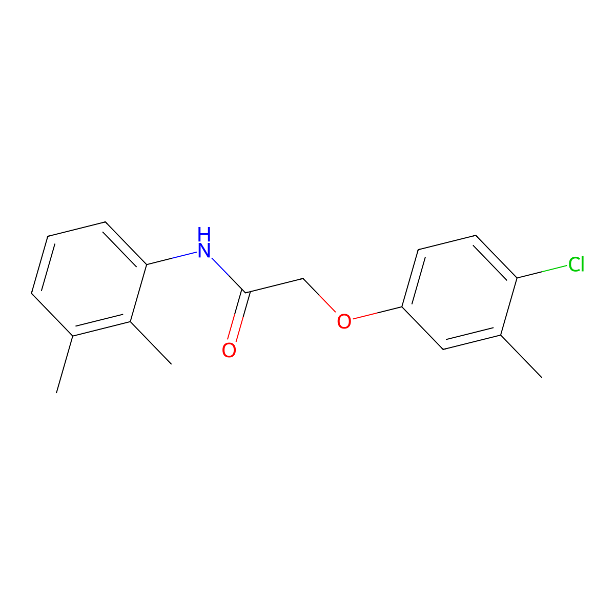 2-(4-chloro-3-methylphenoxy)-N-(2,3-dimethylphenyl)acetamide molecular structure, CAS 429629-15-2