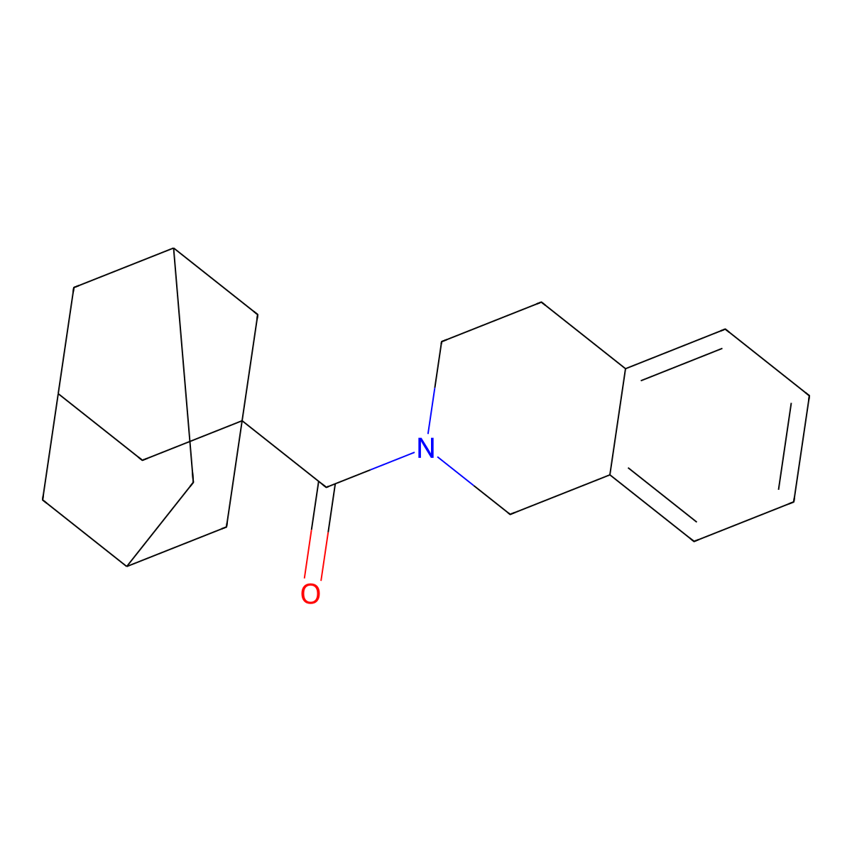 2-(Adamantane-1-carbonyl)-1,2,3,4-tetrahydroisoquinoline molecular structure, CAS 429629-42-5