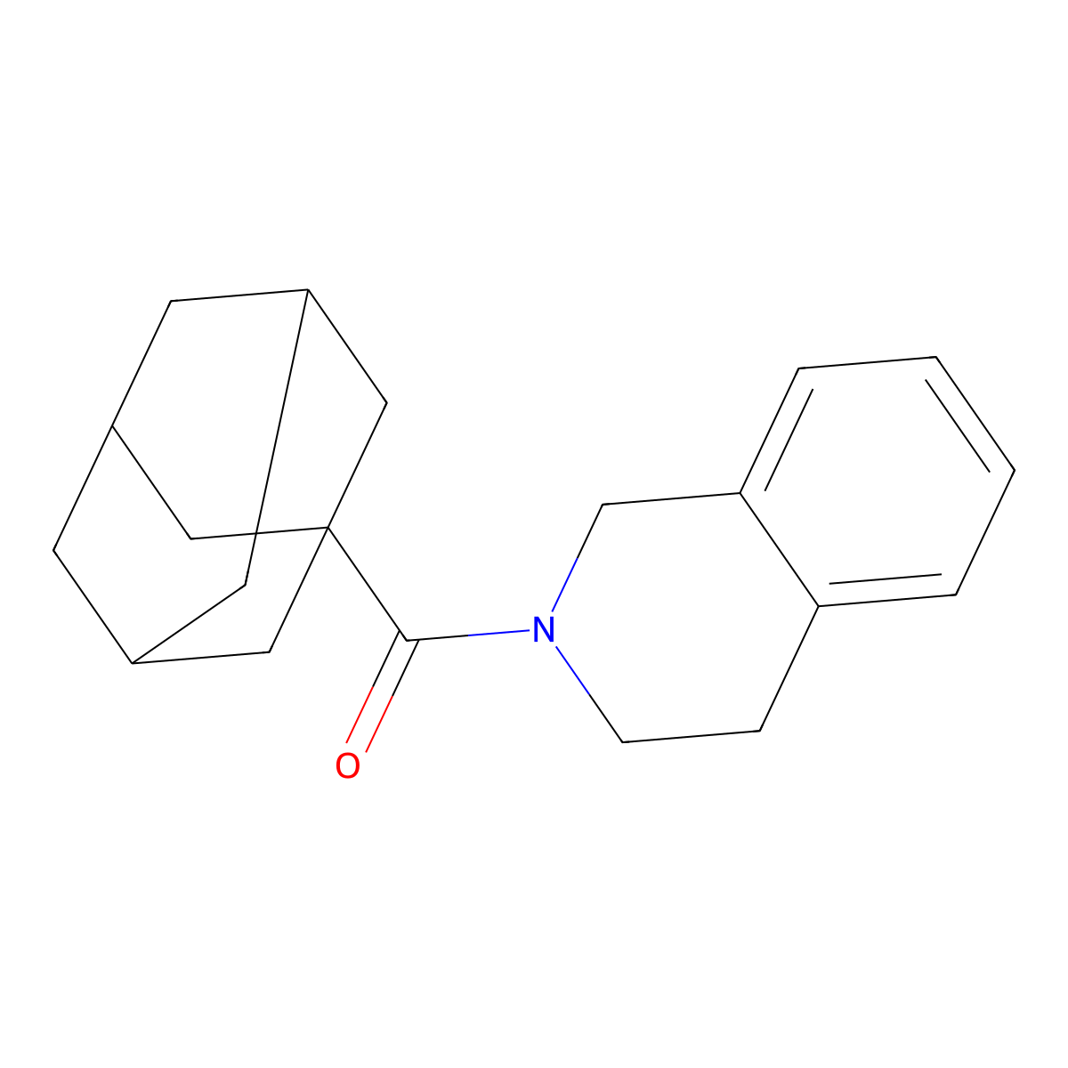 2-(Adamantane-1-carbonyl)-1,2,3,4-tetrahydroisoquinoline molecular structure, CAS 429629-42-5