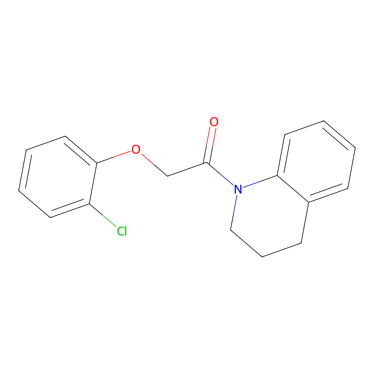 1-[(2-Chlorophenoxy)acetyl]-1,2,3,4-tetrahydroquinoline molecular structure, CAS 429629-48-1