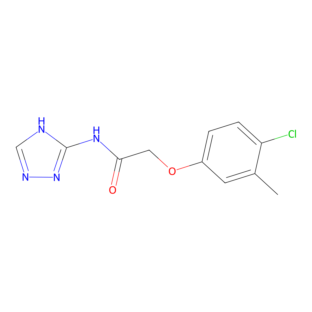 2-(4-chloro-3-methylphenoxy)-N-(1H-1,2,4-triazol-5-yl)acetamide molecular structure, CAS 429630-22-8