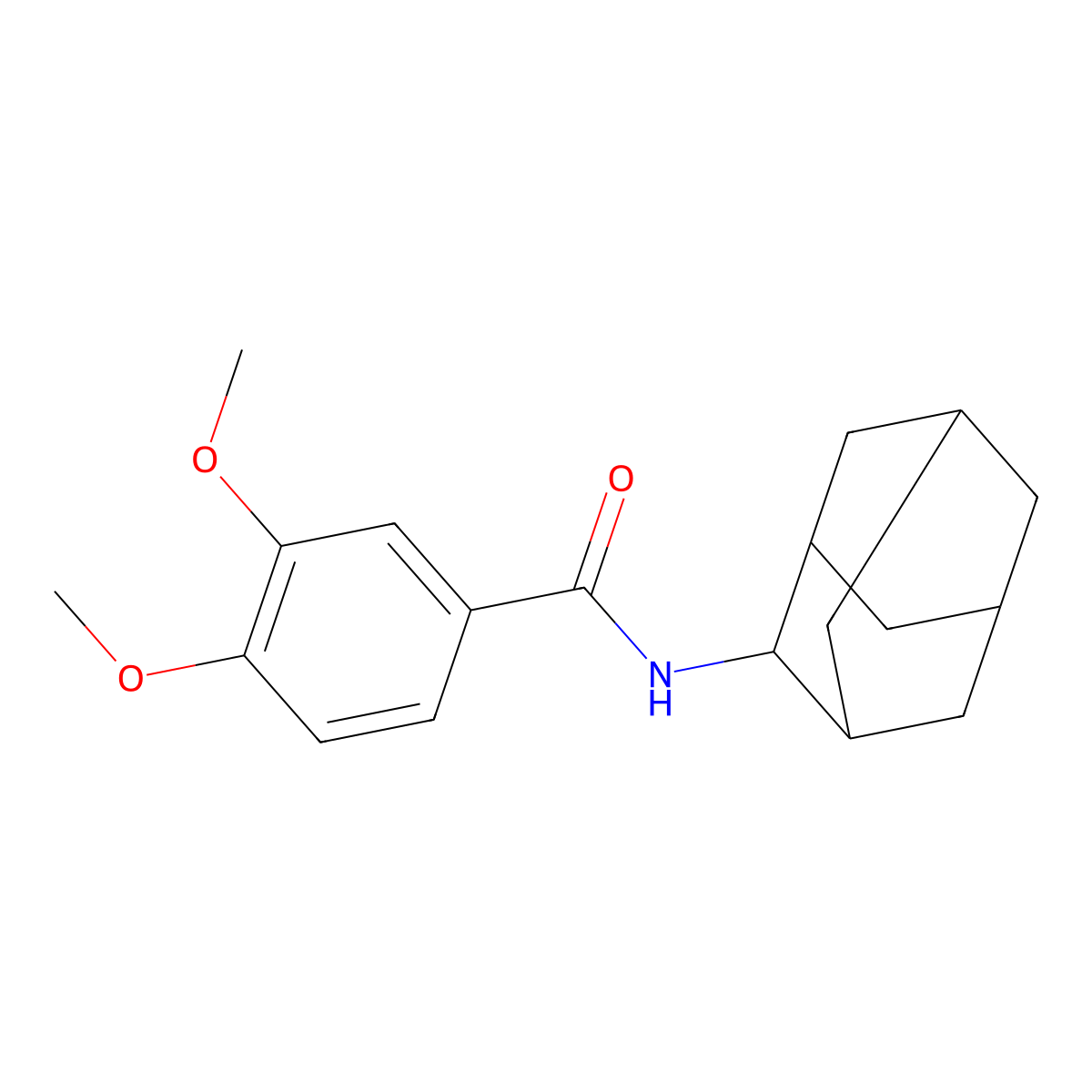 N-(2-adamantyl)-3,4-dimethoxybenzamide molecular structure, CAS 429630-24-0